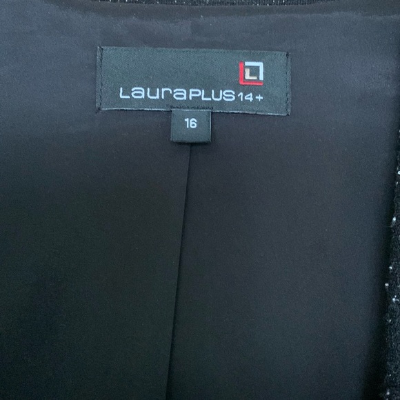 Jacket - leather/pleather sleeves- hardly worn - Picture 3 of 3